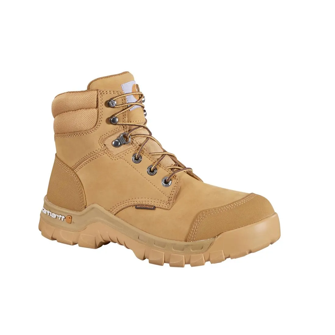 6" Rugged Flex Waterproof Soft Toe Boot Wheat