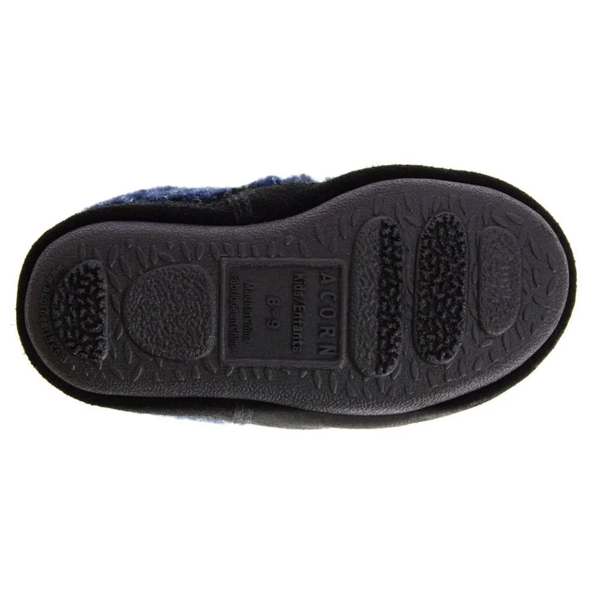 Acorn Kids' Moccasins Slipperss - Blue Check, K1/2 | A10089ACF1-2