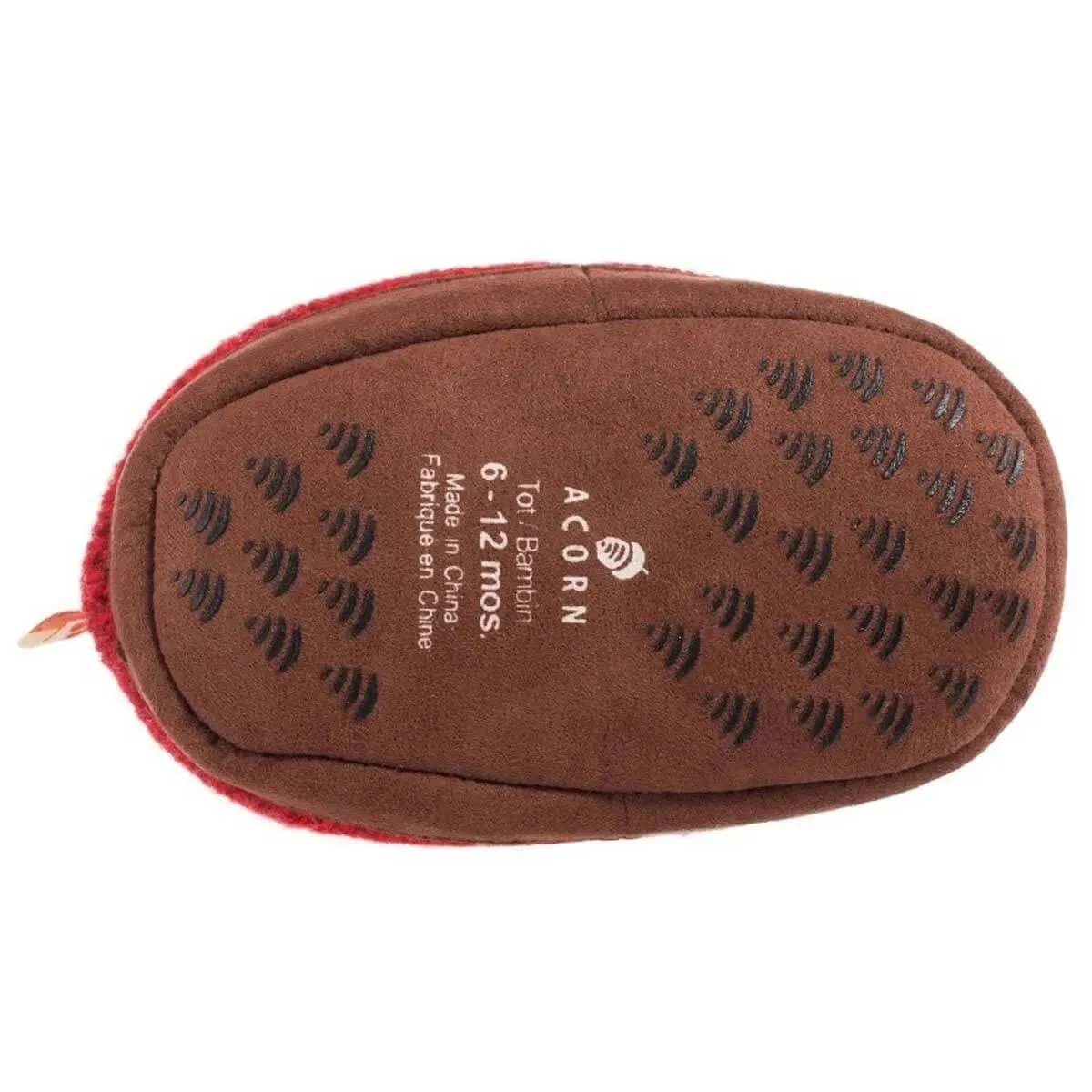 Acorn Kids' Slippers - Easy Bootie, Red Ragg Wool, TXL | A10157BFPTXL