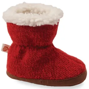 Acorn Kids' Slippers - Easy Bootie, Red Ragg Wool, TXL | A10157BFPTXL