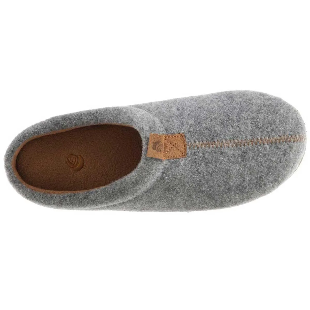 Acorn Women’s Slippers - Algae Infused Wool Comfort Ash Wool, Large | A19022ASHWL