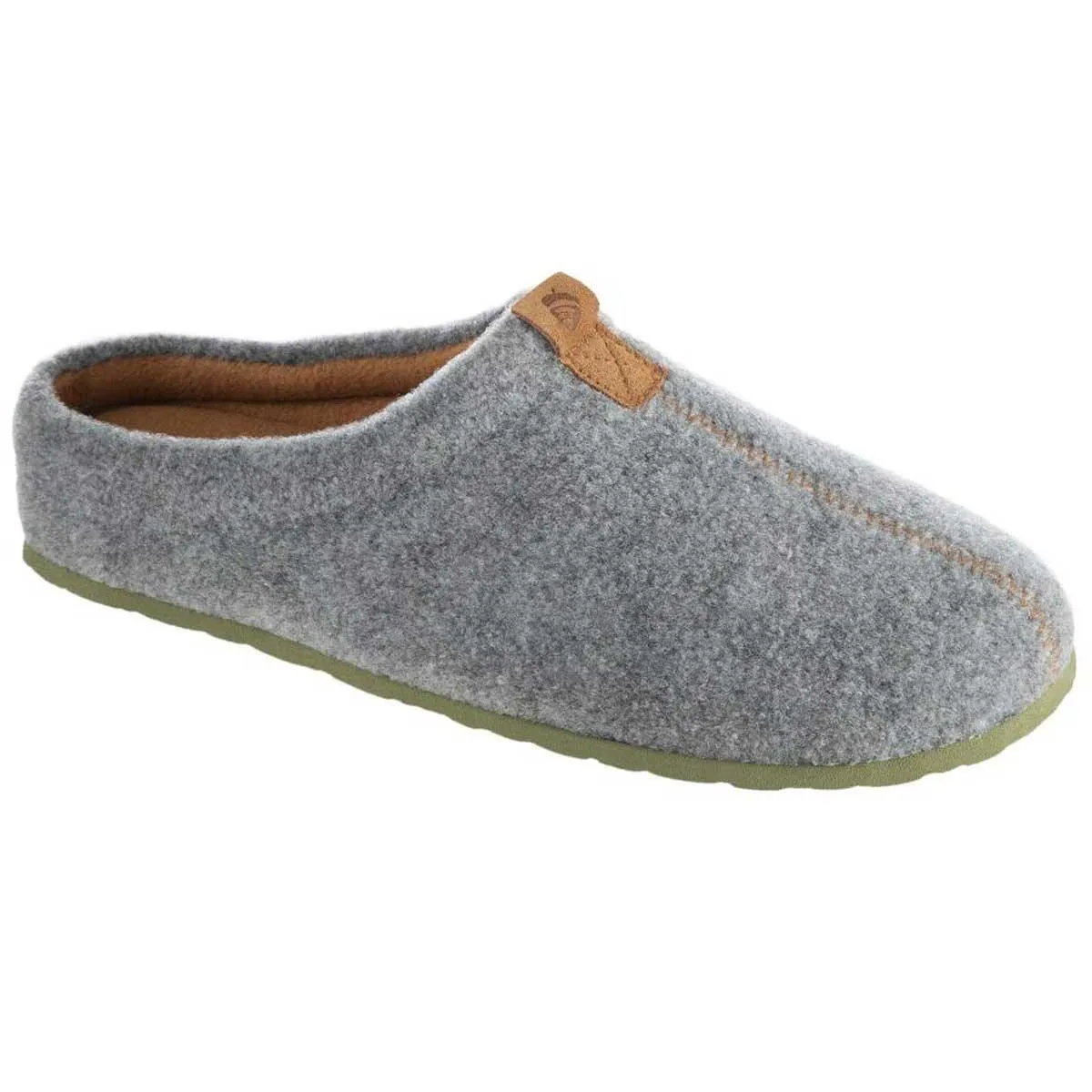 Acorn Women’s Slippers - Algae Infused Wool Comfort Ash Wool, Large | A19022ASHWL