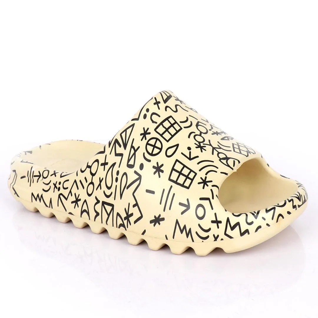 AD Hand Drawn Doodle Solar Soft Slides-Cream