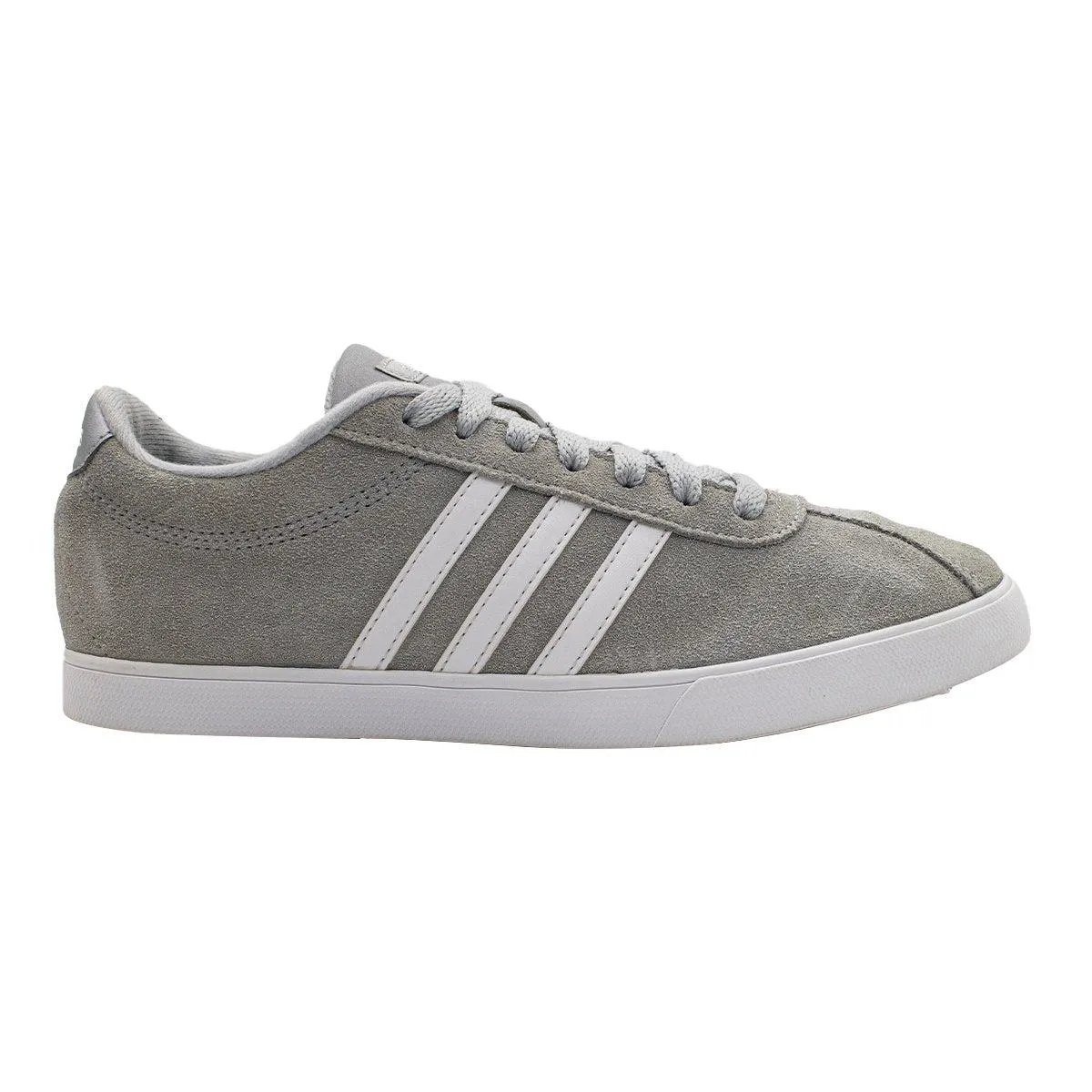 Adidas Courtset Sport Shoes Suede Leather Grey Colour For Women