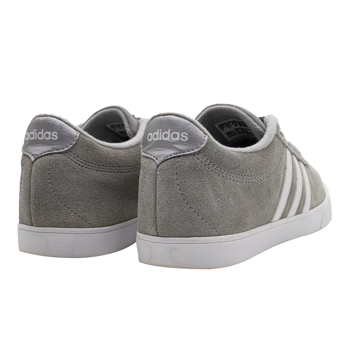 Adidas Courtset Sport Shoes Suede Leather Grey Colour For Women