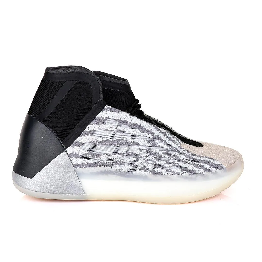 Adidas Yeezy Basketball Quantum Black and Grey Sneakers