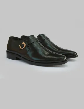 Black | Leather Formal Moccasin for Men