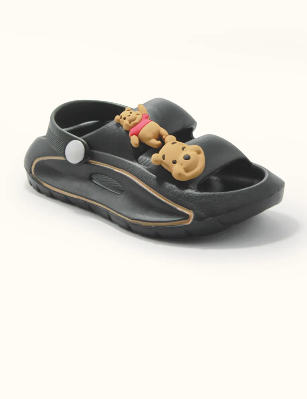 Black | Soft Slippers for Kids