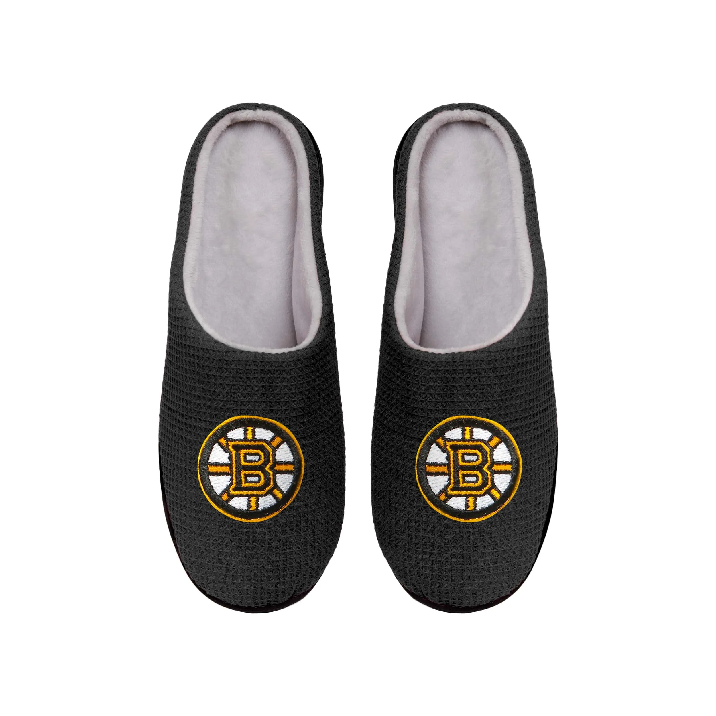 Boston Bruins NHL Mens Memory Foam Slide Slippers