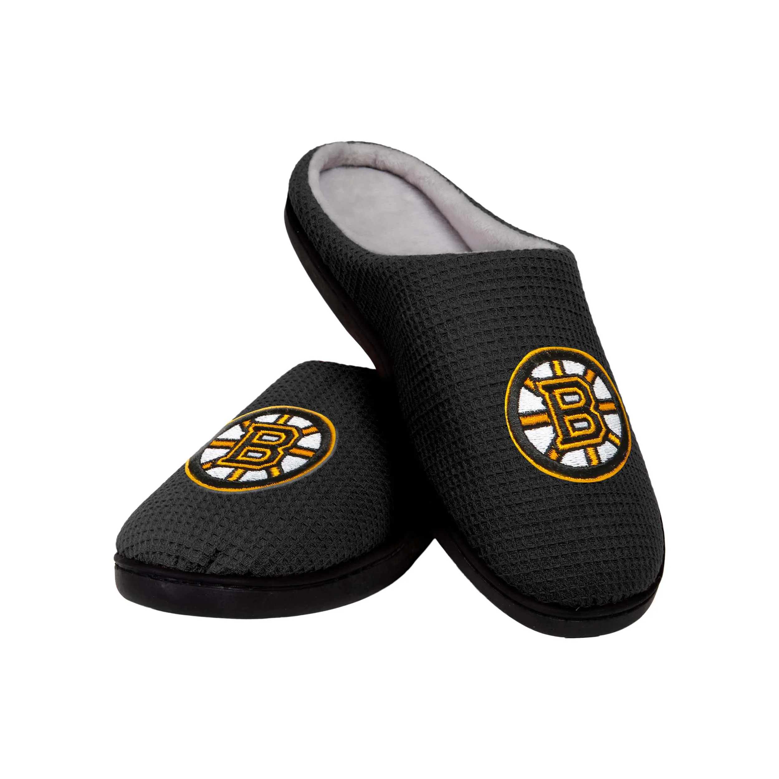 Boston Bruins NHL Mens Memory Foam Slide Slippers