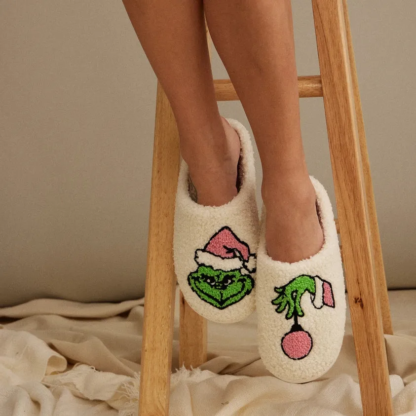 Christmas Monster Home Slippers