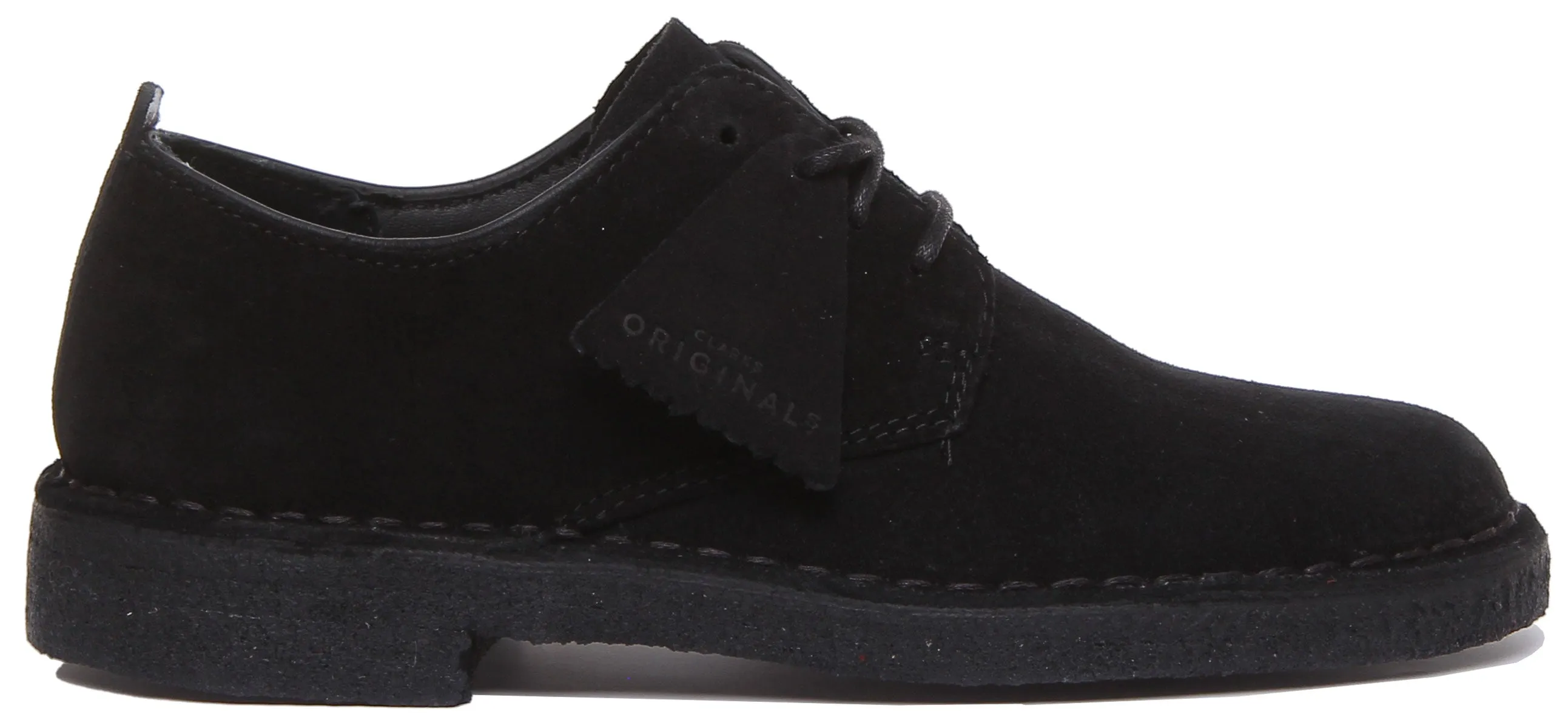 Clarks Originals Desert London In Black Suede