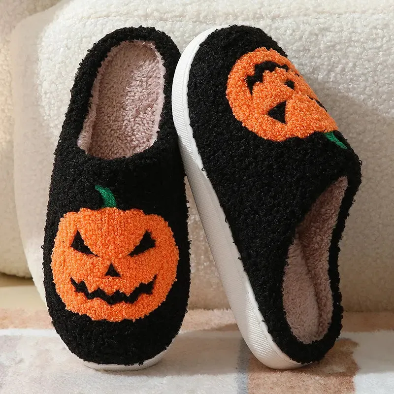 Cozy Fall Spooky Slippers