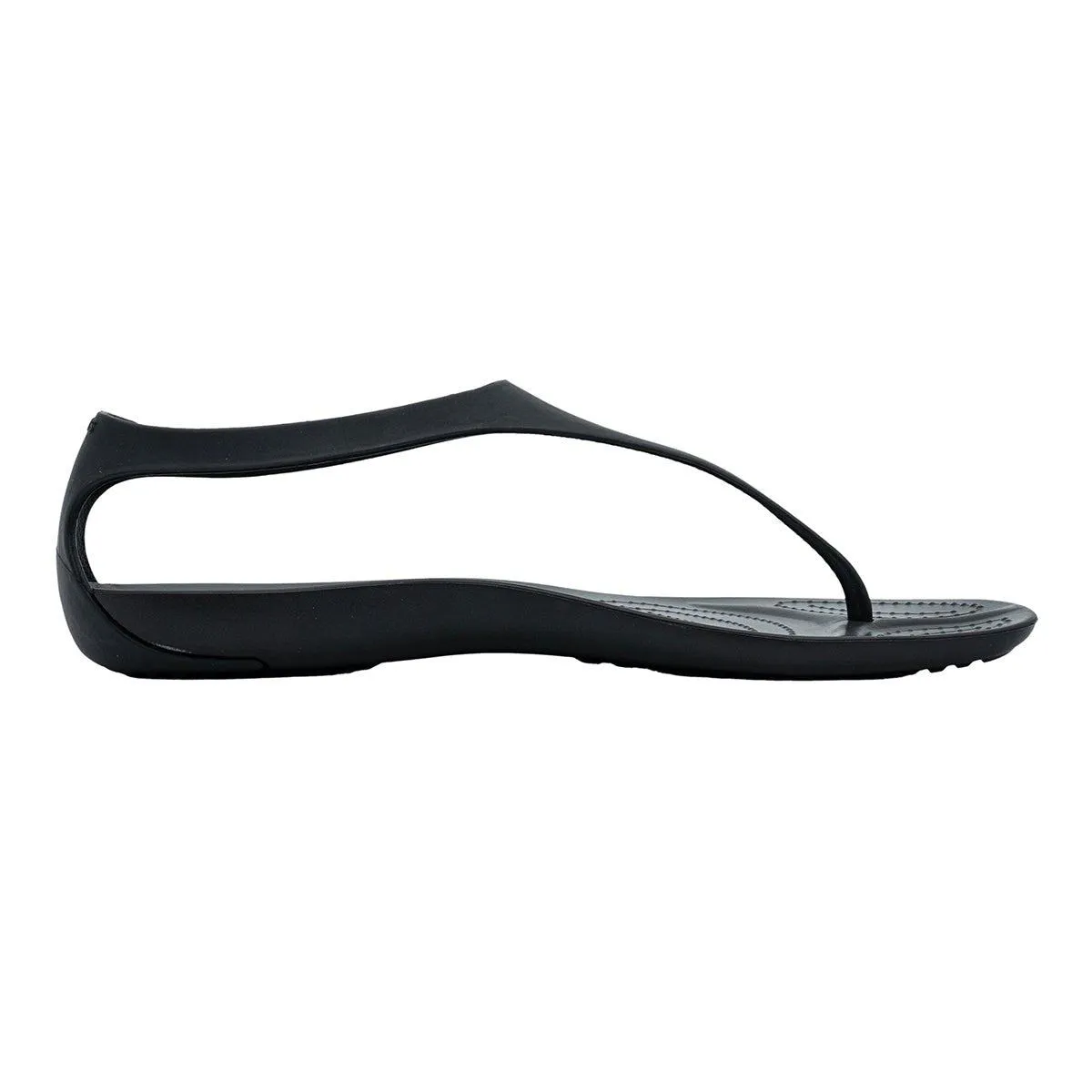 Crocs Sexi Flip Flat Sandals Rubber Black Colour For Women