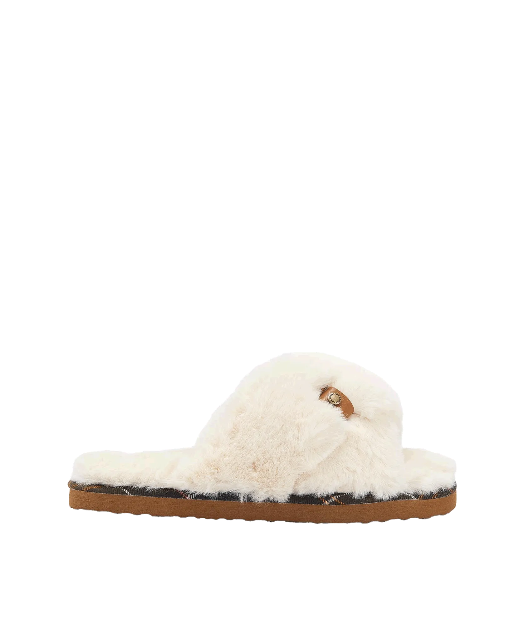 Eliza Cross Over Slippers - Cream