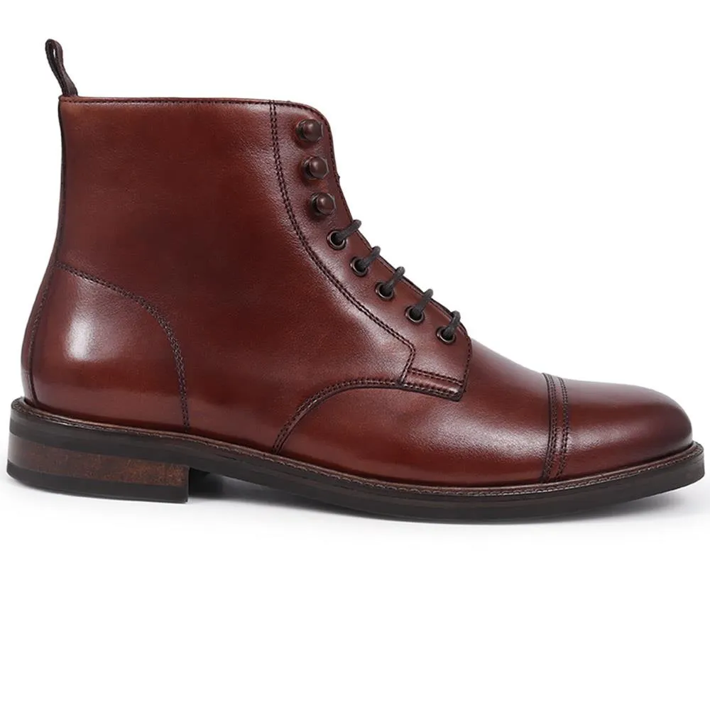 Finch Leather Lace-Up Boots - FINCH / 325 742