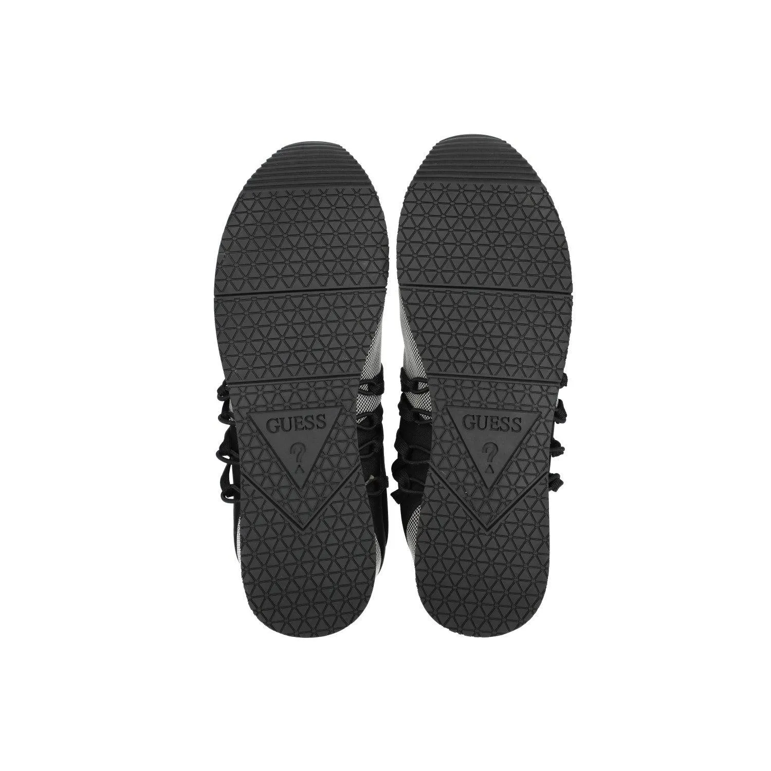 Guess Nepal Scuba Knit Low-Top Sneakers Fabric Black Colour For Men