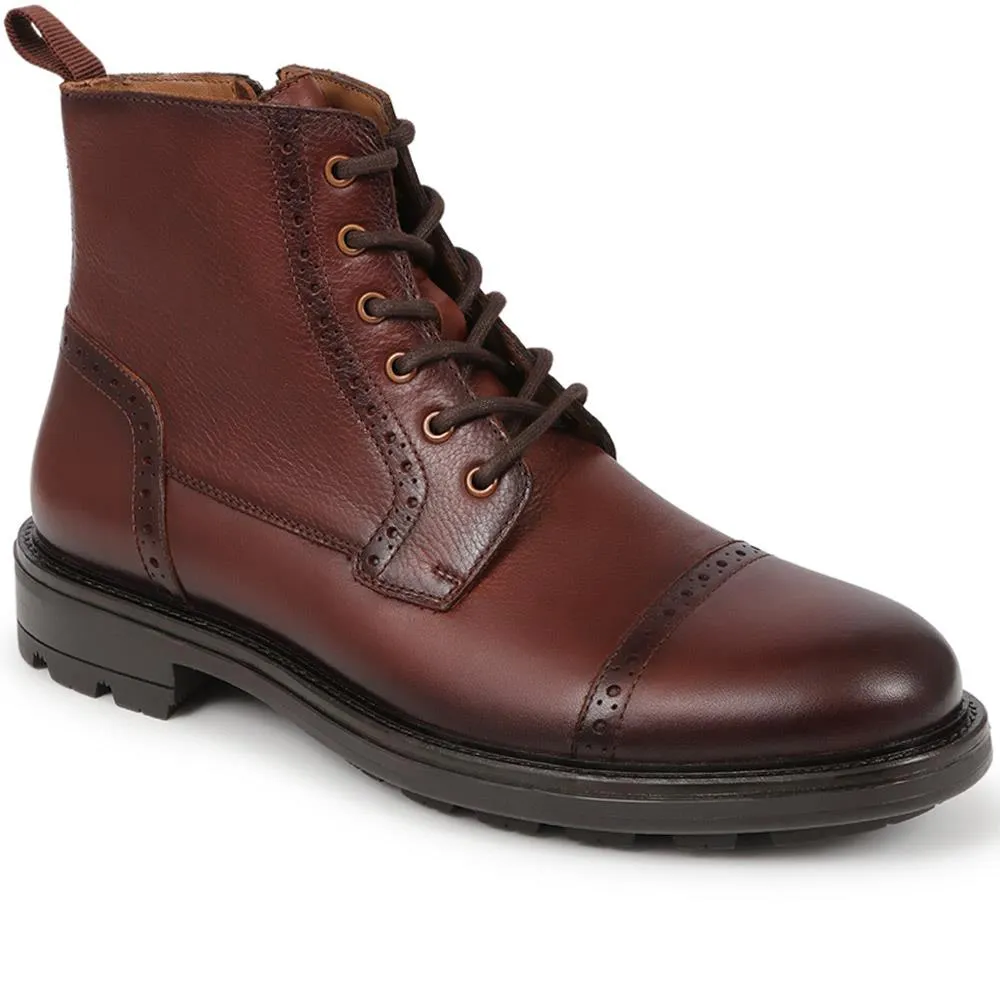 Guiseley Leather Lace-Up Boots  - GUISELEY / 325 927