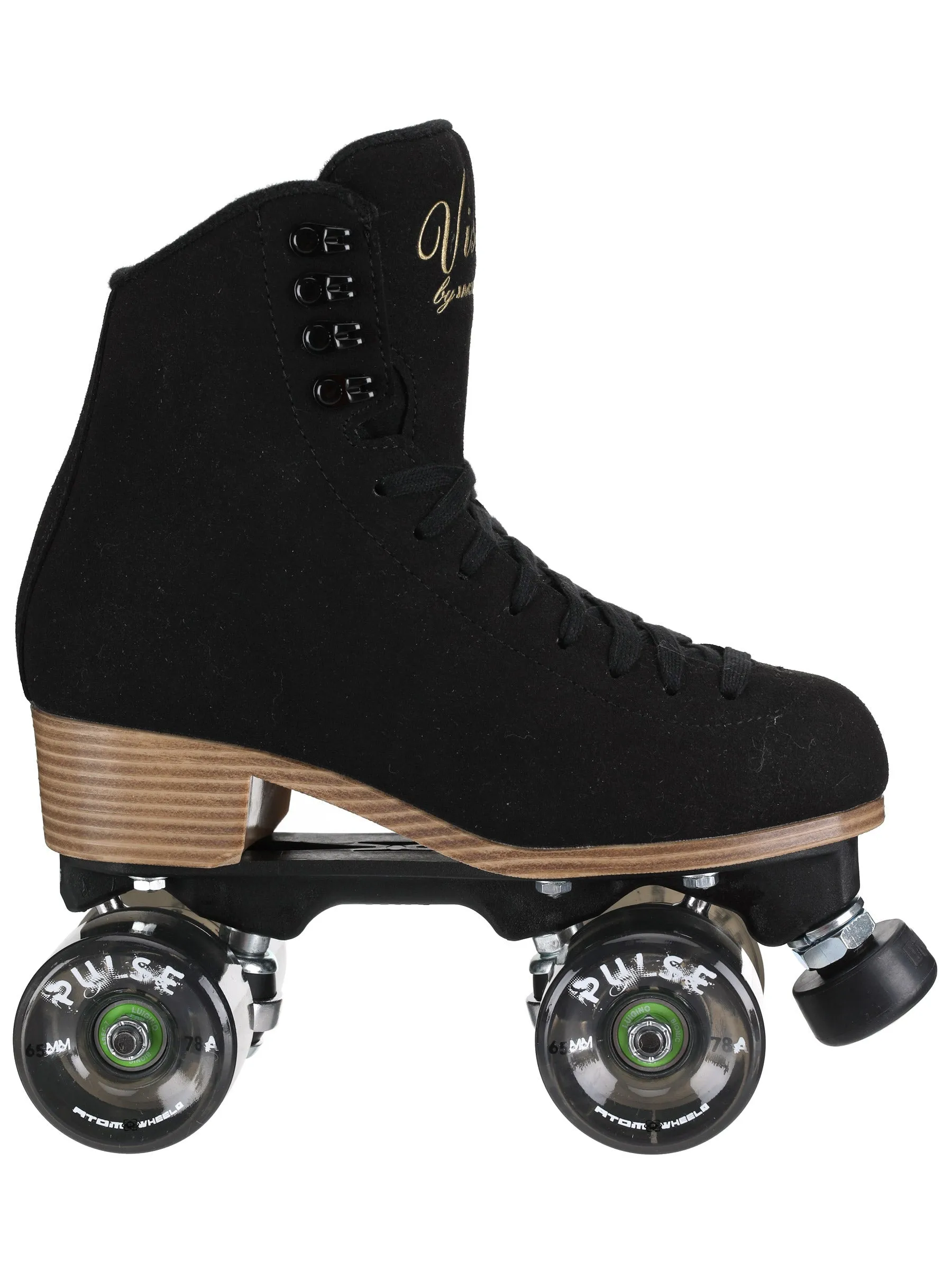 Jackson Vista Black Nylon Viper Roller Skates (NO WHEELS OR BEARINGS)