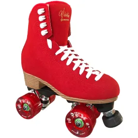 Jackson Vista Red Viper Nylon Roller Skates (NO WHEELS OR BEARINGS)