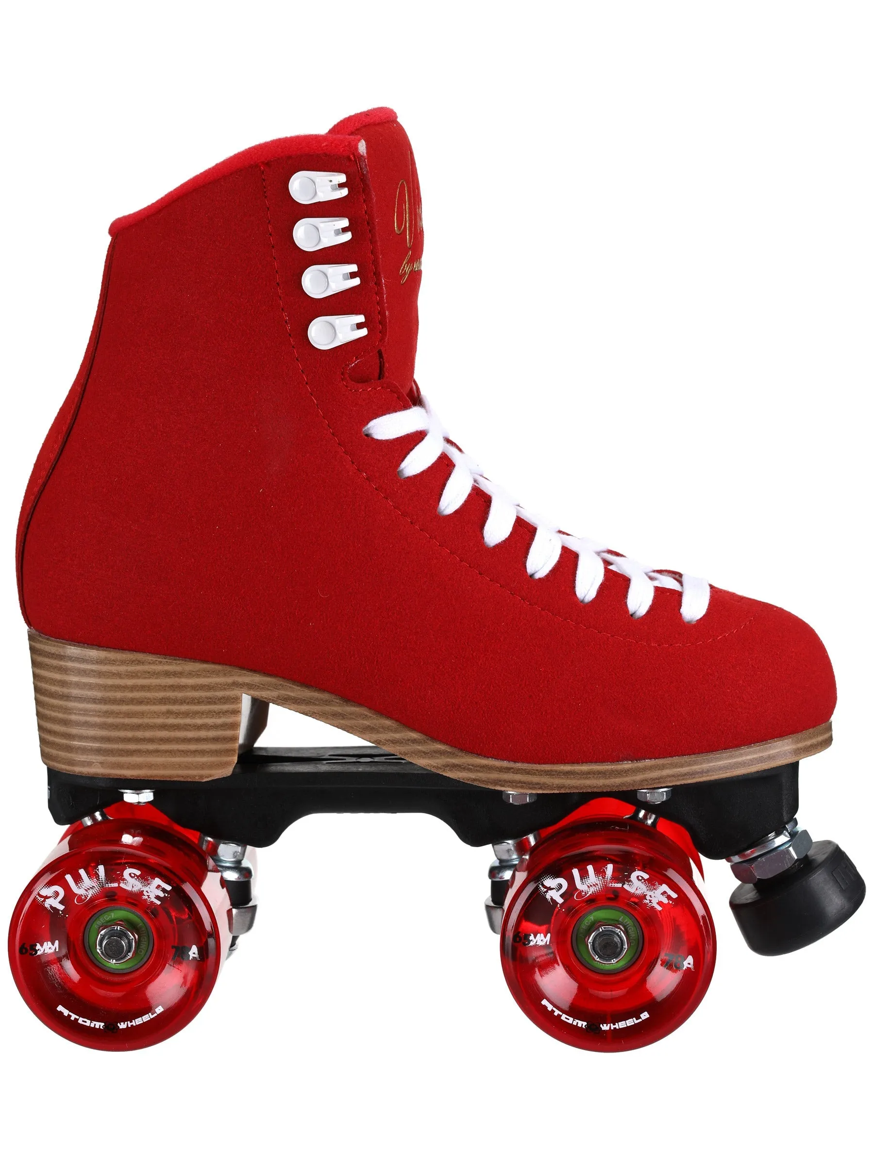 Jackson Vista Red Viper Nylon Roller Skates (NO WHEELS OR BEARINGS)