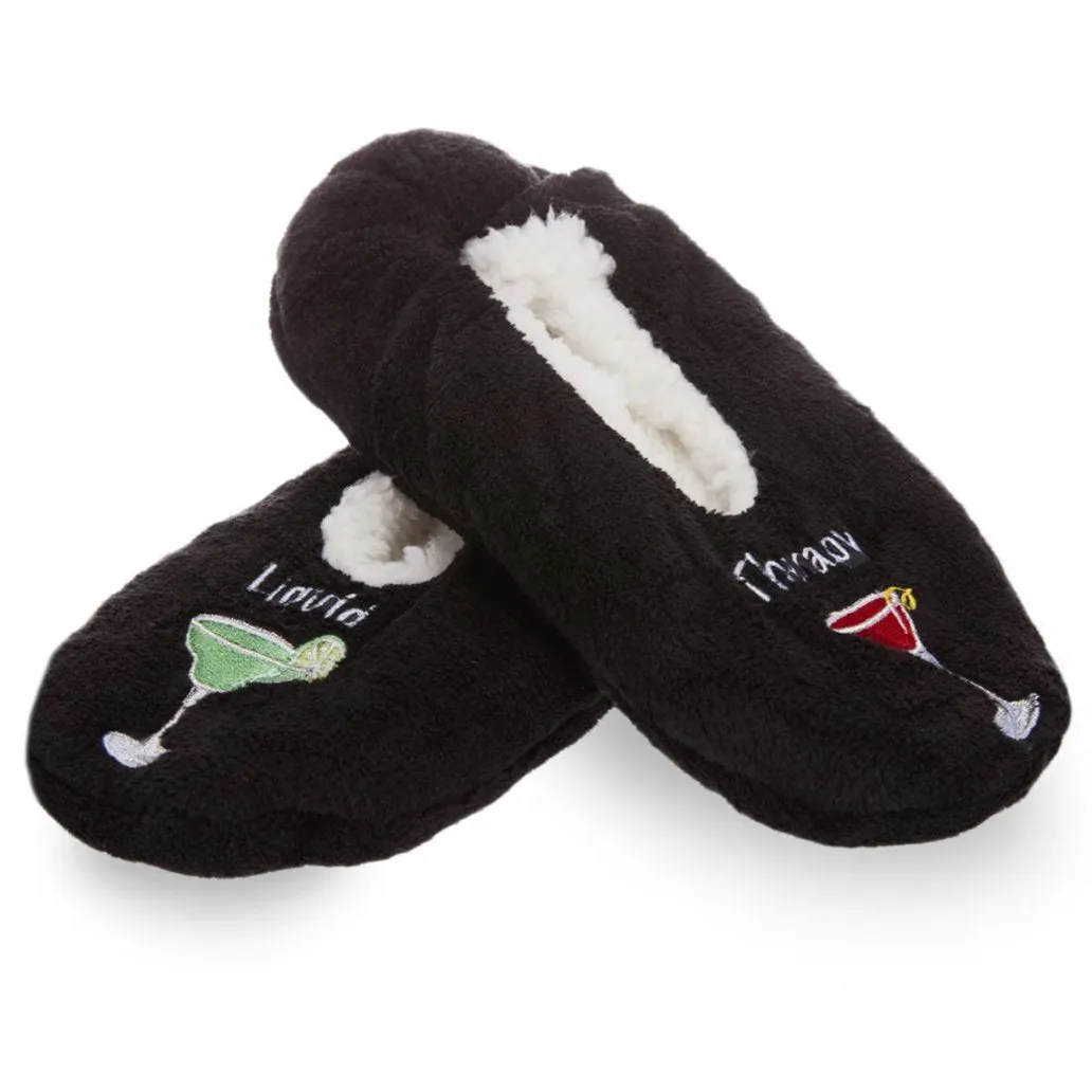 MeMoi Liquid Therapy Sherpa-Lined Slippers