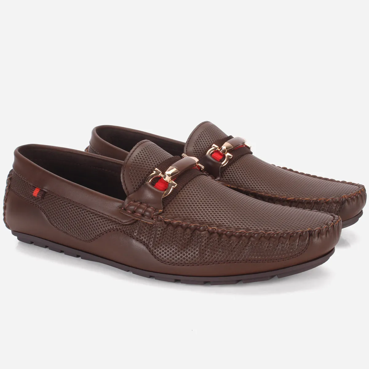 Mens "THIAGO" Casual Slip On Moccasin Shoes