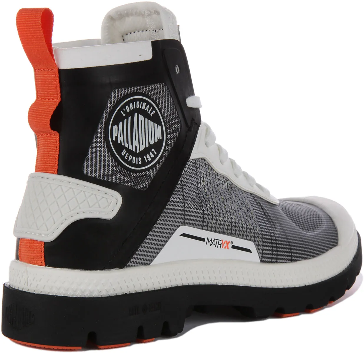 Palladium Pampa Lite In White Black