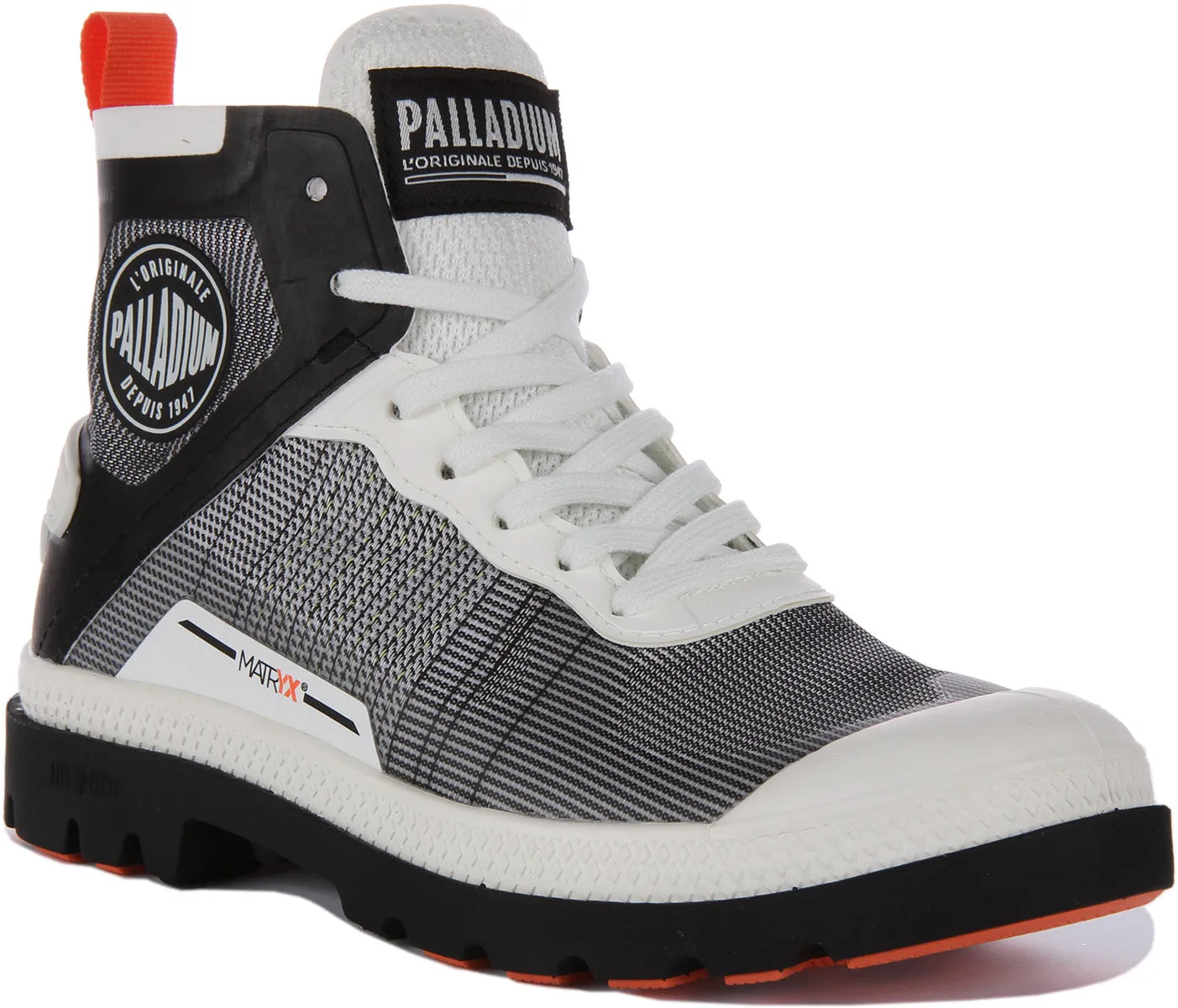 Palladium Pampa Lite In White Black