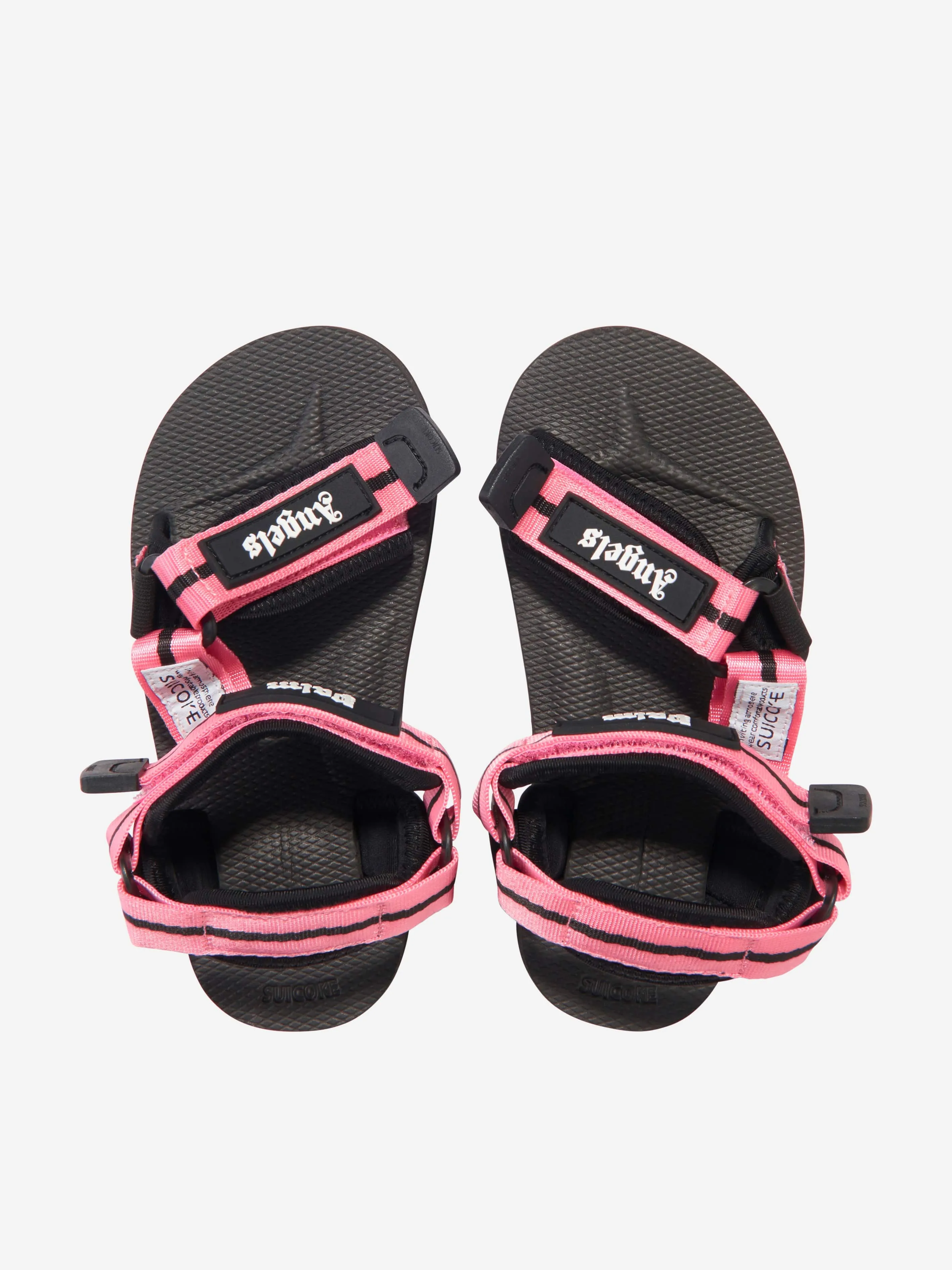 Palm Angels Girls PA X Suicoke Depa-2 Sandals in Pink