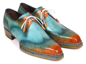 Paul Parkman Hand-painted Wingtip Derby Shoes