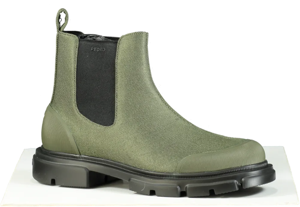 PEDRO Green Chelsea Boots UK 8 EU 42