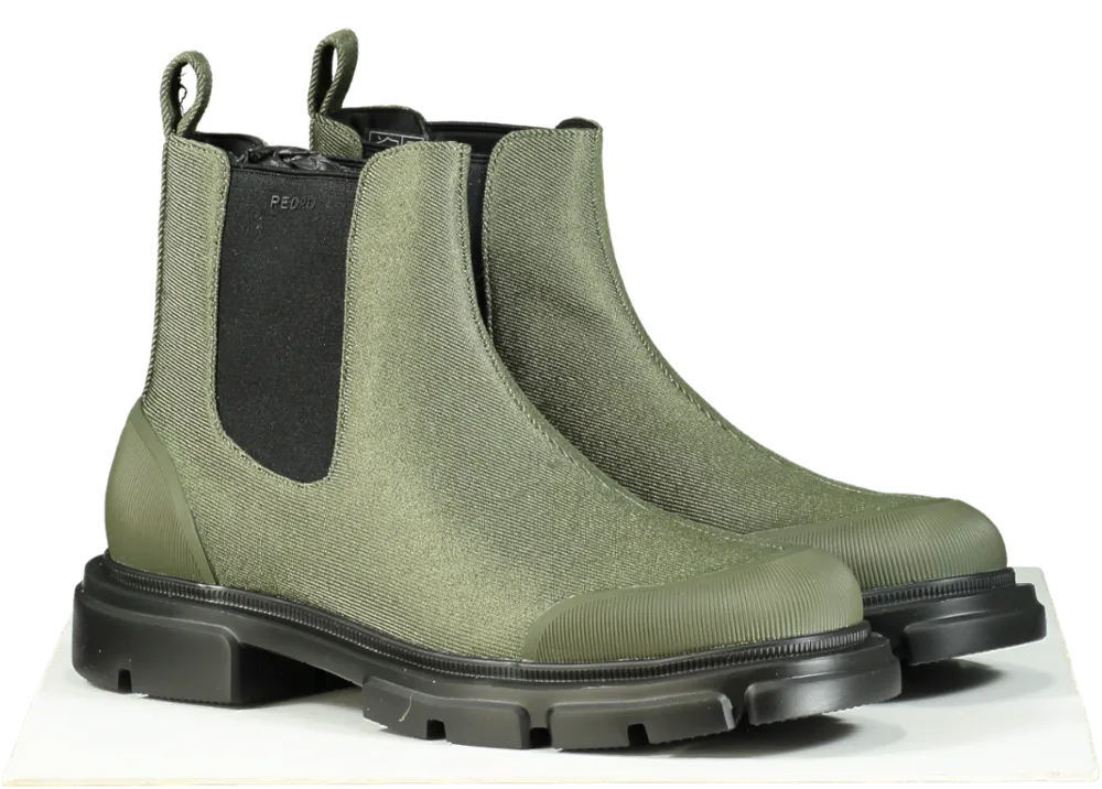 PEDRO Green Chelsea Boots UK 8 EU 42