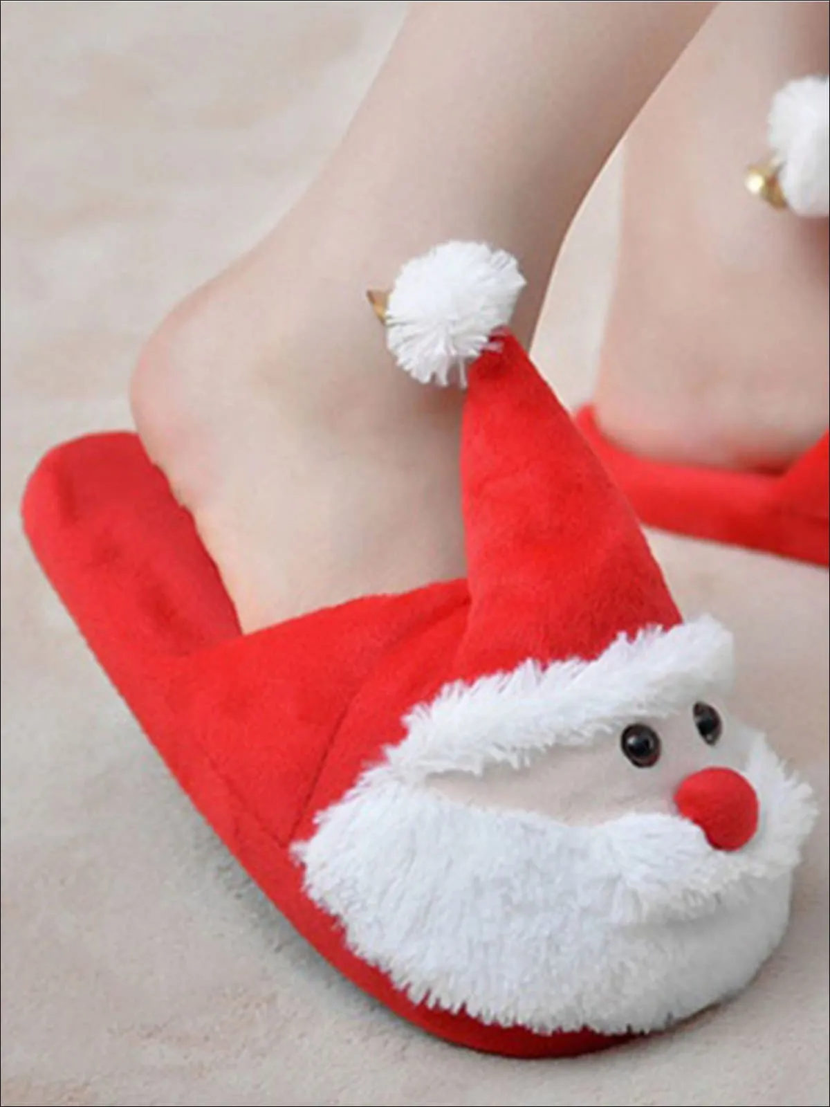 Plush Santa House Slippers by Liv and Mia