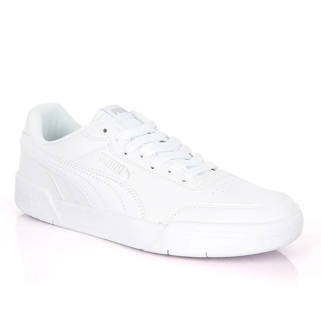 Puma Soft Foam Optimal Comfort All White Leather Sneakers