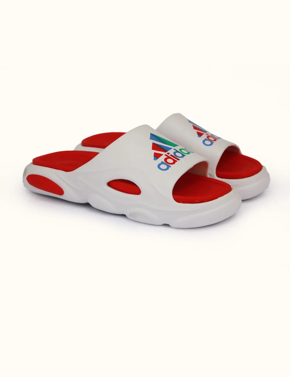 Red White | Soft Slippers for Kids