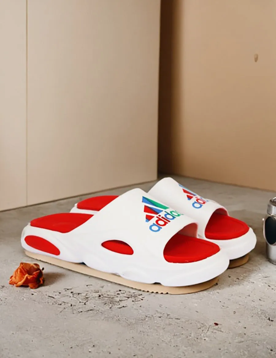 Red White | Soft Slippers for Kids