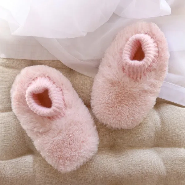 SnuggUps Baby Soft Petal Pink Slippers Medium