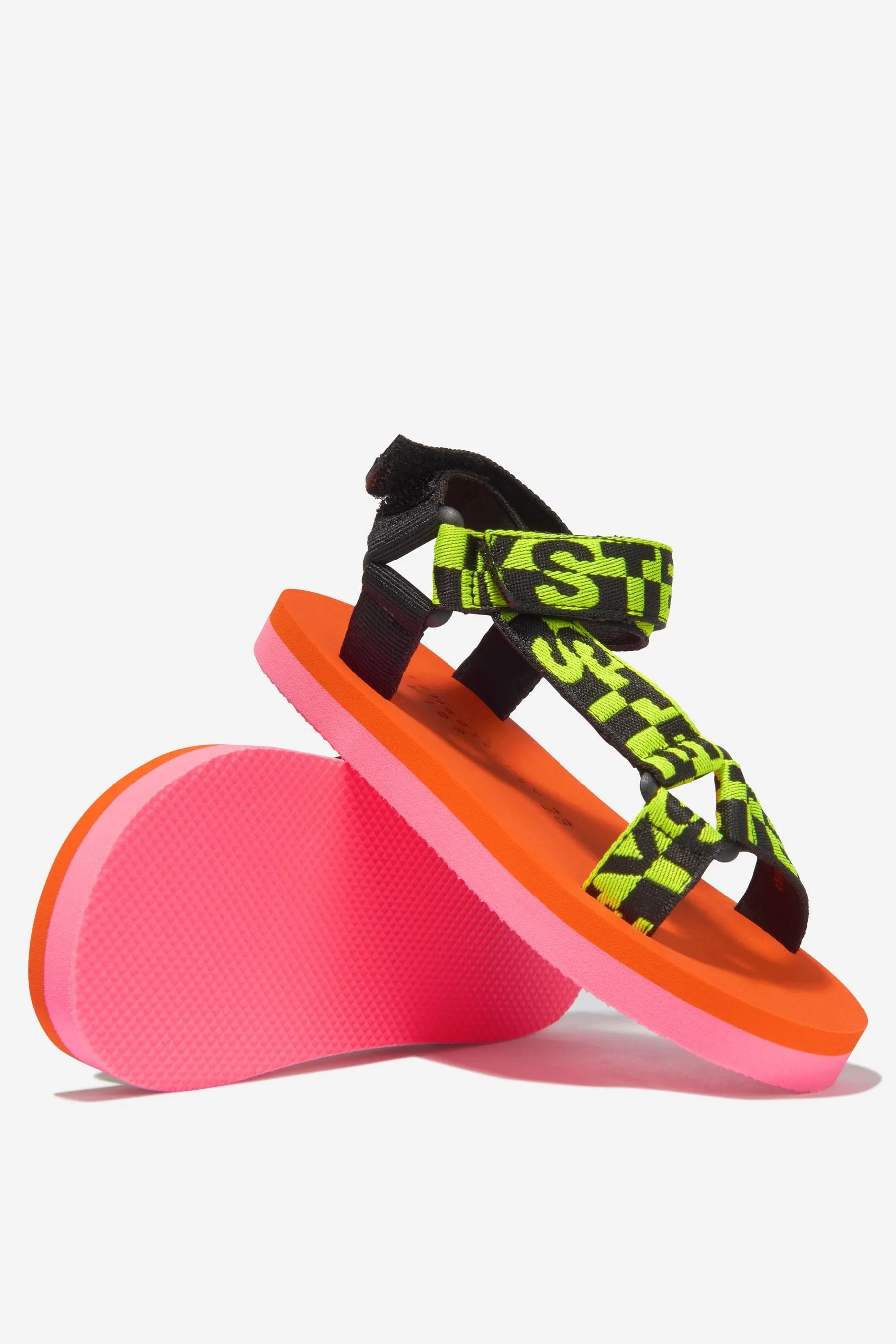 Stella McCartney Girls Logo Strap Sandals