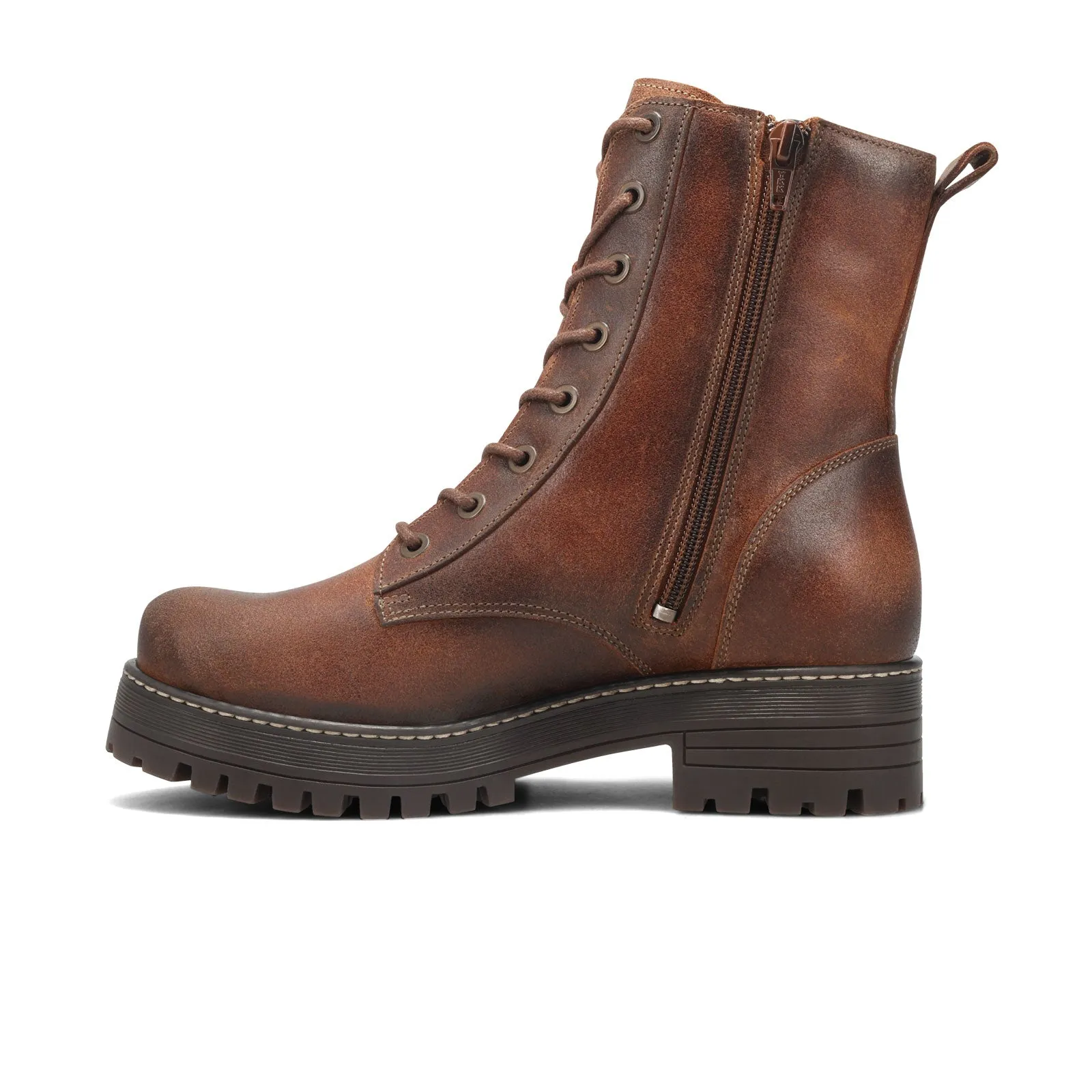 Taos Groupie Mid Boot (Women) - Cognac Rugged Leather