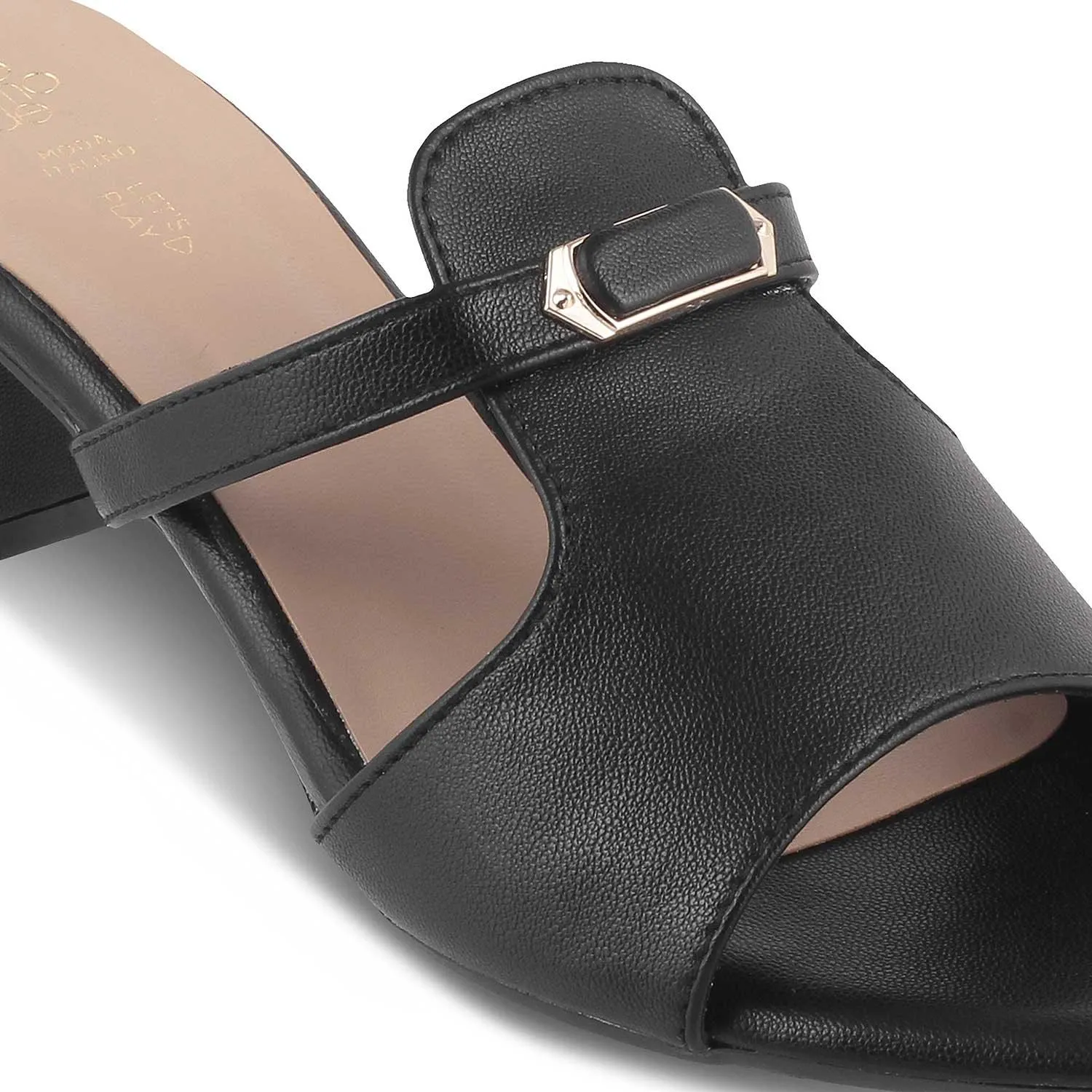 The Miko Black Women's Dress Block Heel Sandals Tresmode