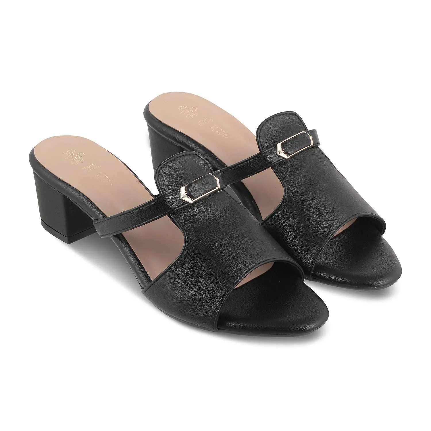 The Miko Black Women's Dress Block Heel Sandals Tresmode