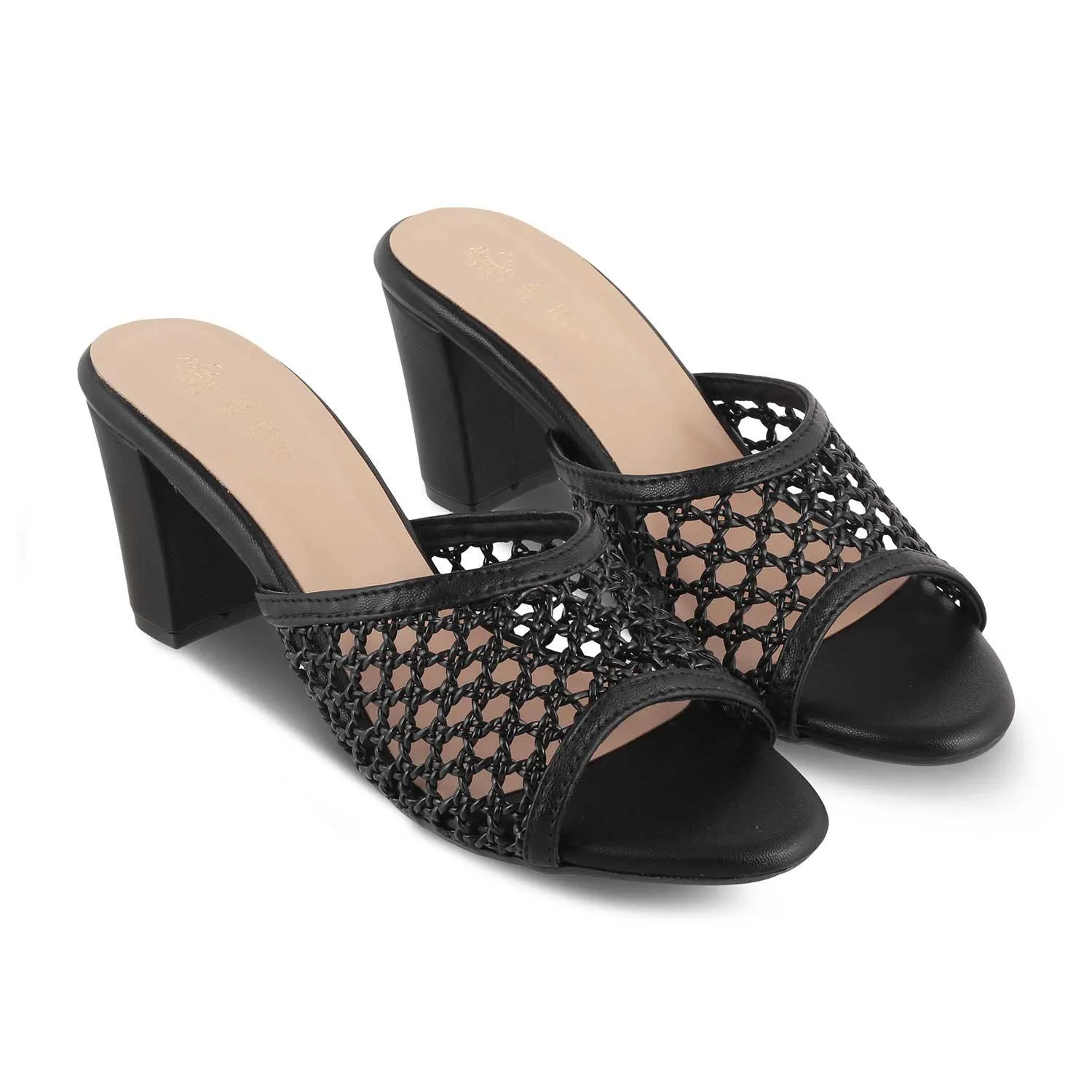 The Miko Black Women's Dress Block Heel Sandals Tresmode