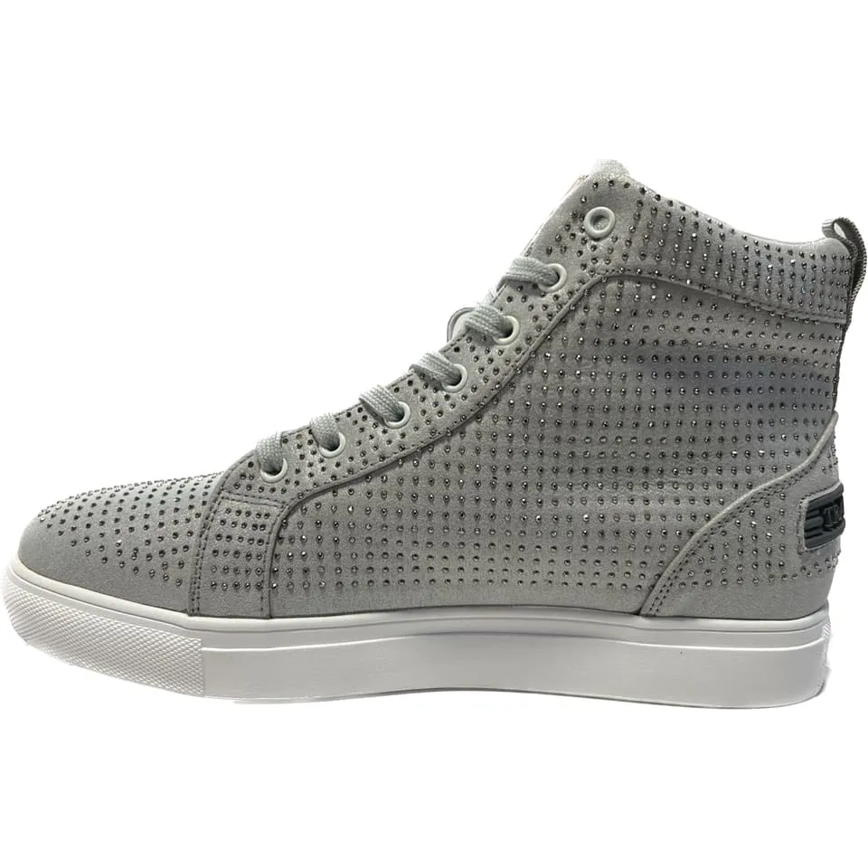 Travel Fox Men's Silver Leather High Top Sneakers 9210-65