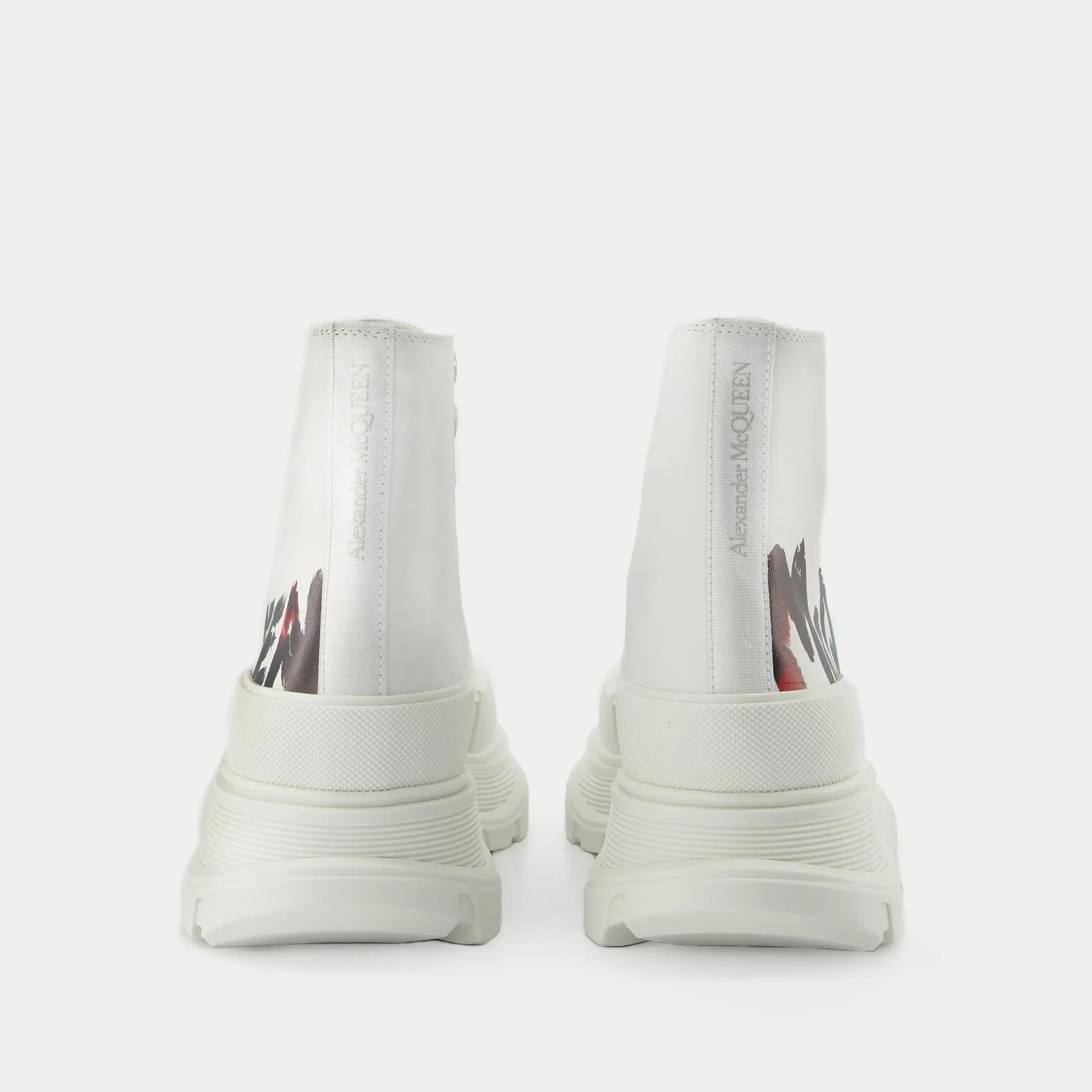 Tread Slick Sneakers - Alexander Mcqueen - White - Canvas