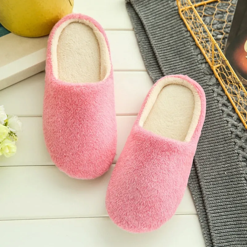 Womens Plush Soft Slippers