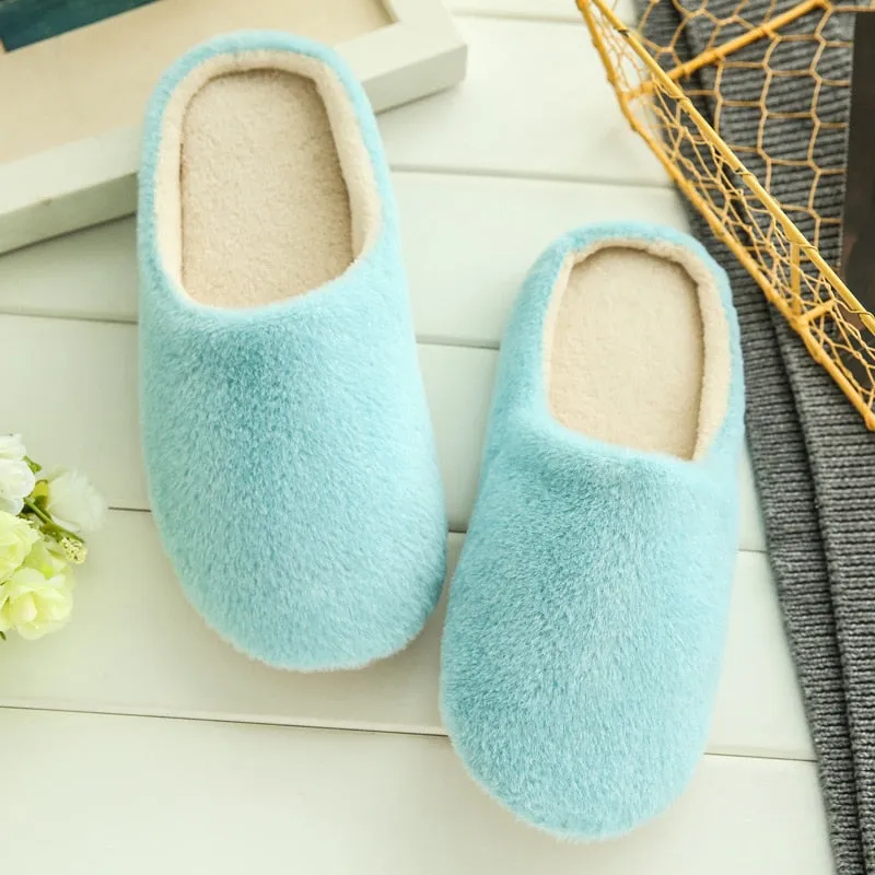 Womens Plush Soft Slippers