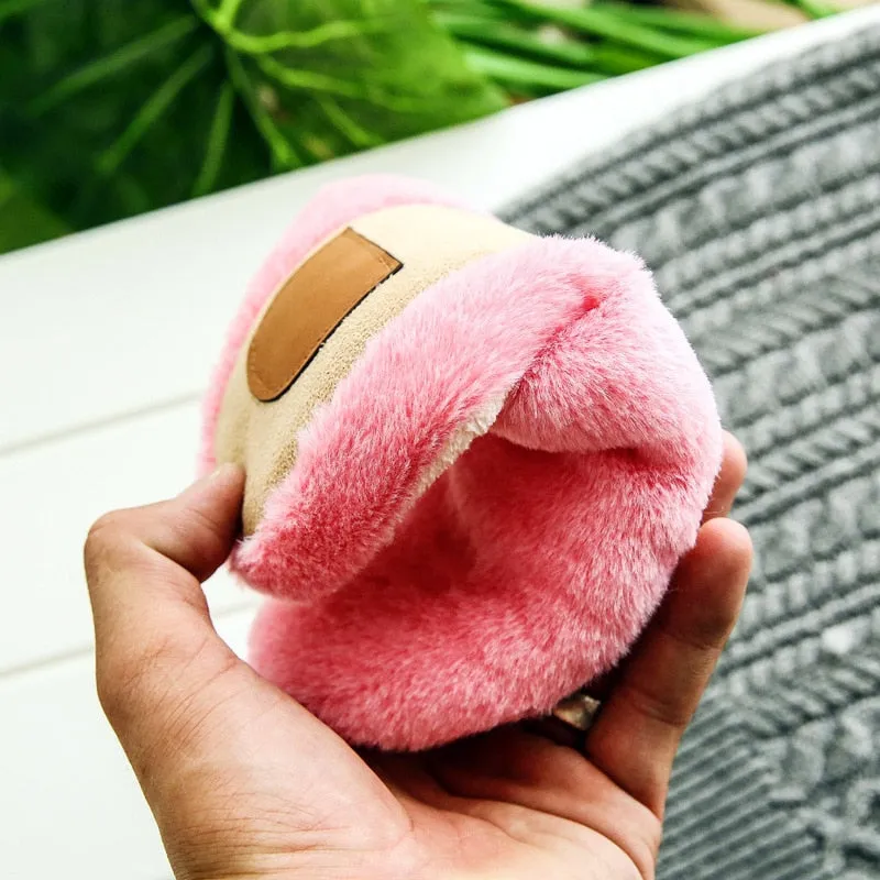 Womens Plush Soft Slippers