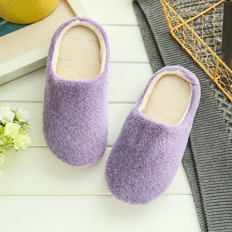 Womens Plush Soft Slippers